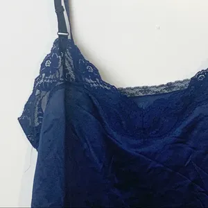 Undercover Wear Size‎ Medium Vintage Blue Lingerie Tank Top thumbnail 2