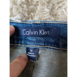 Calvin Klein Classic Straight Leg Blue‎ Denim Jeans High Rise 14 Classic Casual thumbnail 4