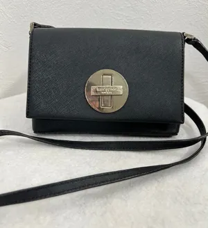Kate Spade Black Crossbody Bag –‎ 100% Leather, Striped Lining thumbnail 1