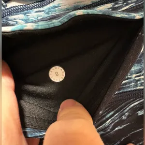 NWOT LULULEMON blue shorelines Train Times Short *6" thumbnail 5