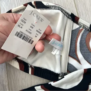 J.Crew Bikini Top NWT key hole o ring bandeau halter womens Brown (medium) swim thumbnail 3