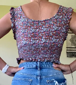 Floral Crop Top Multi thumbnail 2