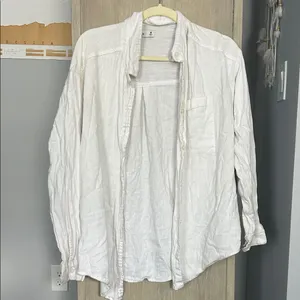 White Button-Up Shirt thumbnail 1