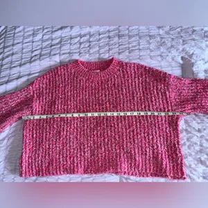 Sincerely Jules Pink Textured Knit Sweater XS thumbnail 4
