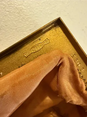 Vintage Whiting & Davis Metallic Gold Mesh Evening Bag Clutch Coin Purse USA thumbnail 6