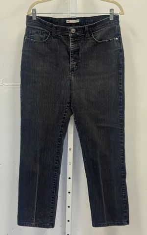 Lee‎ Women's Classic Fit Straight Leg Jeans Black Size 12 Medium High Rise thumbnail 1