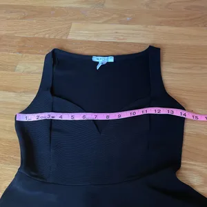 NLY ONE Black Sweetheart Neck Skater Mini Dress Size S Sleeveless Fit Flare thumbnail 7