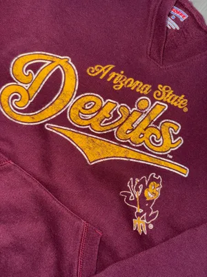 Arizona State University Burgundy Red Graphic Hoodie thumbnail 4