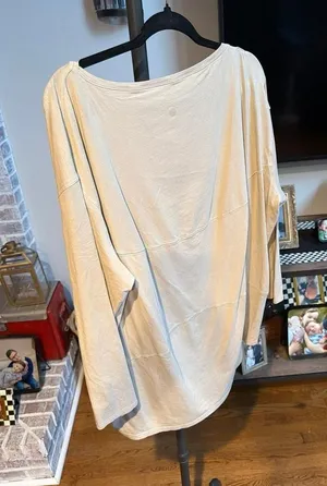 Lululemon Back in Action Long Sleeve Shirt in a neutral beige 18 thumbnail 1