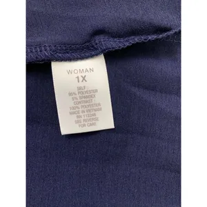 Roz & Ali Women's Navy Blue Blouse thumbnail 6