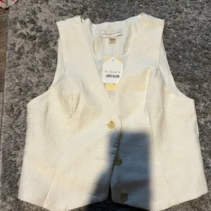 NWT Monteau linen‎ blend vest top small thumbnail 1