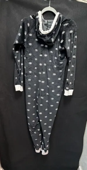 Jenni Fleece Eye Pattern Hooded Onesie Pajamas - Size XS (NWT/No Tags) thumbnail 5