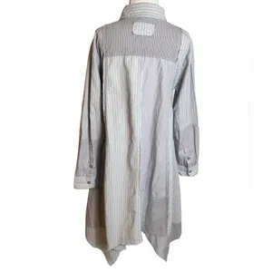 Free people we the free remade‎ patchwork dress shirt Sz XS thumbnail 4