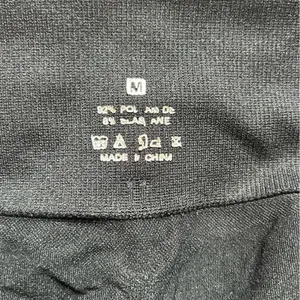 Womens Cinched Black Athletic Shorts Size M thumbnail 3
