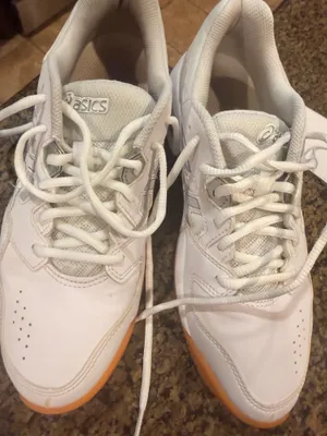 ASICS GEL-RENMA Women’s Pickleball Court Shoes White Silver Gum Size 9 thumbnail 2