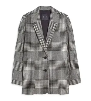 Madewell Oversized Plaid Blazer thumbnail 2