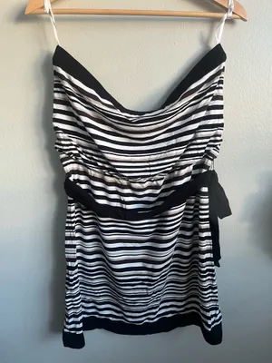 White House Black Market Striped Strapless Dress thumbnail 2