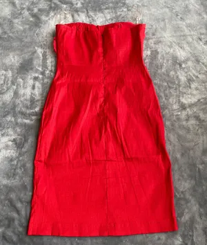 Romeo & Juliet Couture Red Rose Strapless Mini Dress thumbnail 4