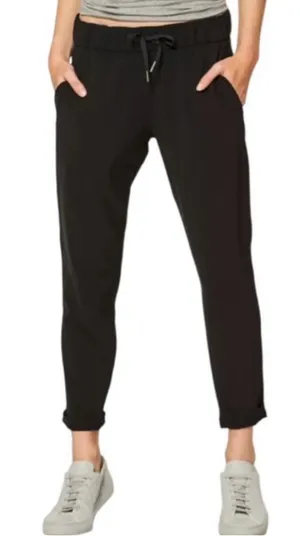 Lululemon On The Fly High Rise Athletic Casual Pant Woven 28” Black Size 2 thumbnail 1