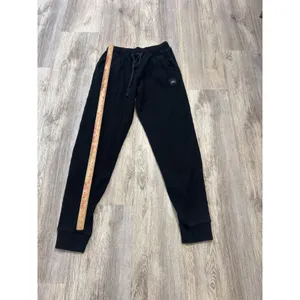 Alo Yoga Muse Ribbed Sweatpants Black Joggers Size Small thumbnail 7