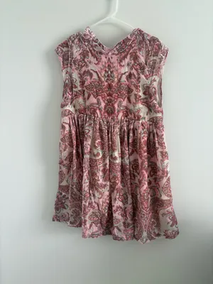 Free People All the Time Paisley Velvet Floral Mini Dress Small thumbnail 2