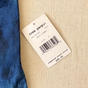 Free People Martine Flirt Tie Dye‎ Mini Skirt Navy Blue Womens Size 6 NWT boho thumbnail 8