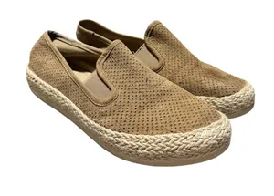 Espirit Nadine Espadrille Shoes Women's 7 Slip On Sneaker Brown Suede Casual thumbnail 1