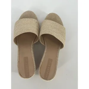 Copper Key Woven Espadrille Wedge Platform Slide Sandals Women 8 Cream Hamptons‎ thumbnail 6