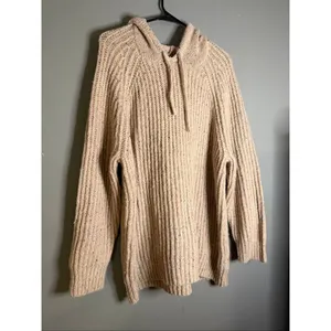 AERIE Open Road Speckled Sweater Hoodie Womens Medium thumbnail 2