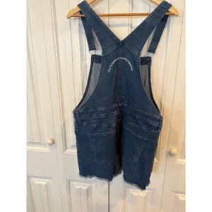 Disney Pixar Up‎ Junior Wilderness Explorer Embroidered Denim Shortalls Size XL thumbnail 3