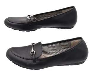 Cliffs by White Mountain Loafers Womens 8.5 M Glowing Black Horsebit Excellent thumbnail 1