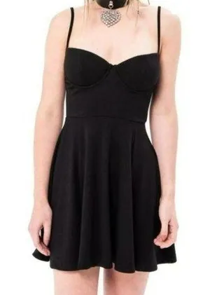 Kikiriki Classic Sleeveless A-Line Mini Dress Black Size Medium NWT thumbnail 1