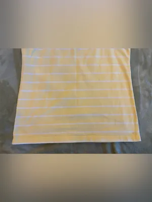 Women’s Forever 21 Brand Yellow Stripe Spaghetti Strap Tank Top - Size Medium thumbnail 5