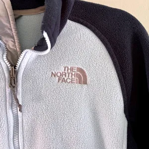 The North Face Womens Full Zip Fleece Jacket‎ Blue Navy Mock Neck Small thumbnail 3