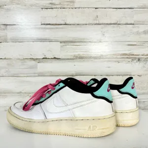 Nike Youth Air Force 1‎ LV8 White Running Shoes Sneakers Size 6Y/7.5W BV1084-100 thumbnail 5