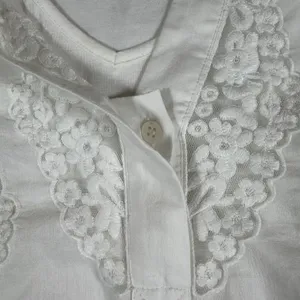 Soft Surroundings Embroidered Top & Tank Large Crochet White Summer Romantic‎ thumbnail 14
