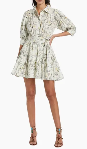 En Saison Cream Floral Mini Dress thumbnail 1