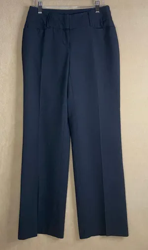 APT 9 Women's Black Dress Pants Trousers Wide‎ Leg Work Career Business Sz 2 EUC thumbnail 1