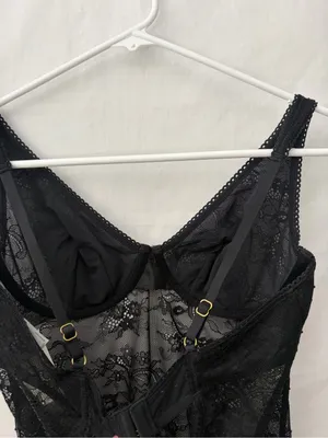 Abercrombie & Fitch Black Lace Bodysuit Underwire Medium NWT(A733) thumbnail 6