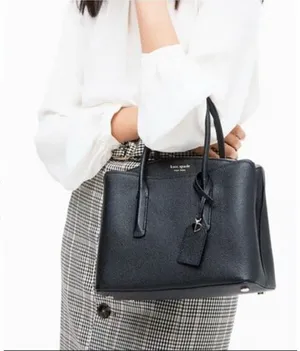 Kate Spade Black Leather Margaux Satchel Tote with Crossbody Strap thumbnail 1
