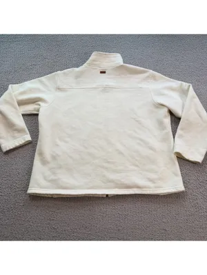 Y2K Columbia Women’s 2X Cream Fleece Lined Full Zip Jacket Insulated Omni Shield thumbnail 2