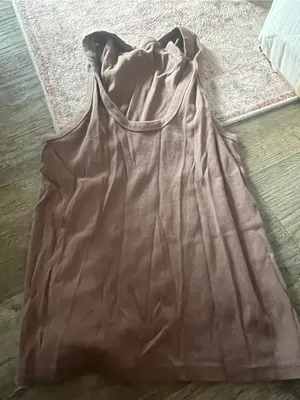 Abercrombie essentials Brown Women's Ribbed Tank Top thumbnail 3