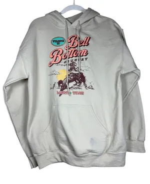 Lainey Wilson Bell Bottom Country Hoodie Sz M Concert Show Cowgirl Western Cozy thumbnail 1