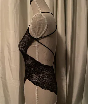 Black Lace Teddy Victoria's Secret thumbnail 3