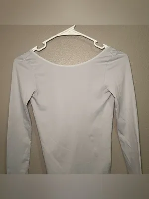 Free People Low Open Back Long Sleeve Layering Shirt Women’s Size XS - Small thumbnail 4