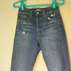 Levi Strauss & Co Distressed Wedgie Skinny Jean Size 26 thumbnail 8