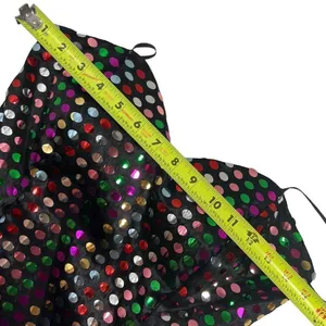 Vintage 80s Nadine Rainbow Swiftie Disco Ball Sequin Strapless Mini Dress thumbnail 11