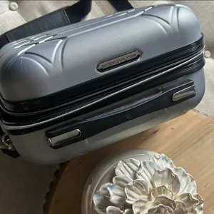 Aimee Kestenberg Grey Mini Hard-case Travel Luggage Bag thumbnail 4