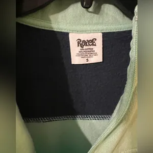Royce Nautical Quarter Zip Up Sweatshirt. Teal and Navy. thumbnail 4