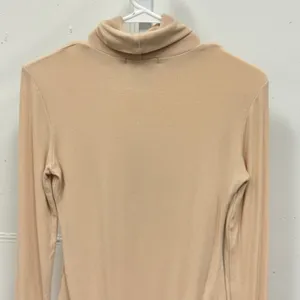 REORIA Women's Ribbed Turtleneck Long Sleeve Bodysuit Beige Size‎ Small 586 thumbnail 5